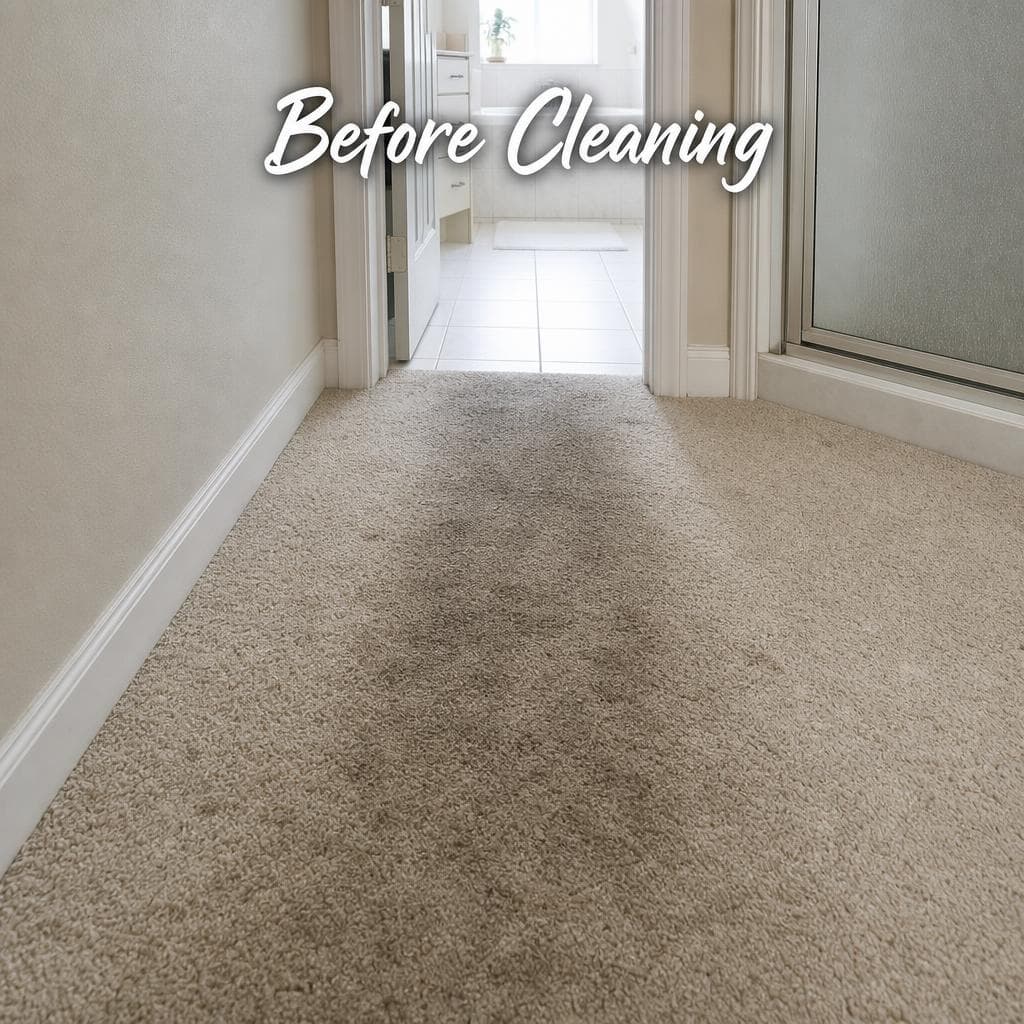 Carpet before cleaning